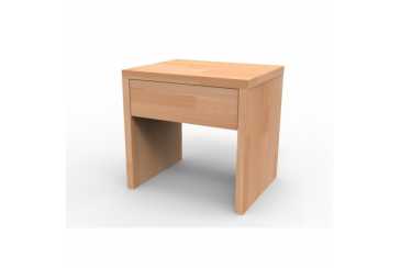 Nočný stolík z masívu UNI so zásuvkou, BUK morenie wenge Obrázok pre Nočný stolík z masívu UNI so zásuvkou, BUK morenie wenge