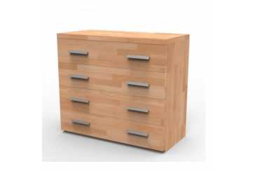 Obrázok pre Masívna komoda N4Z, BUK morenie mahagón