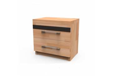 Obrázok pre Vysoký masívny nočný stolík MONA, BUK morenie orech