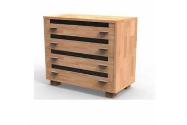 Štýlová masívna komoda S4Z, BUK morenie jelša Obrázok pre Štýlová masívna komoda S4Z, BUK morenie jelša