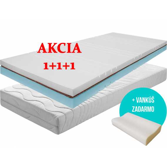 Obrázok pre Matrac SONIC COCO 1 + 1 + darček 2x vankúš + darček 1 x chránič matraca