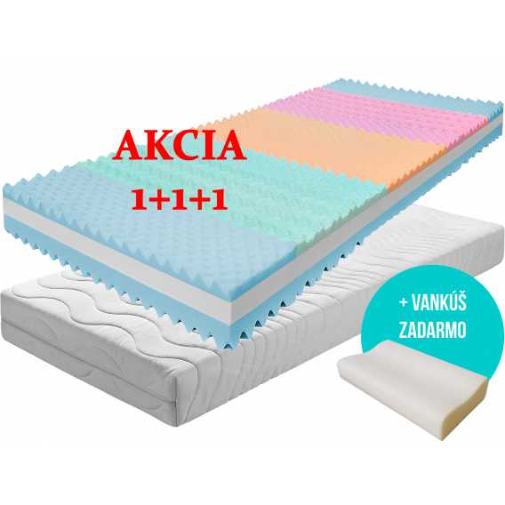 Obrázok pre Matrac ONYX VISCO 1 + 1 + darček 2x vankúš + darček 1 x chránič matraca